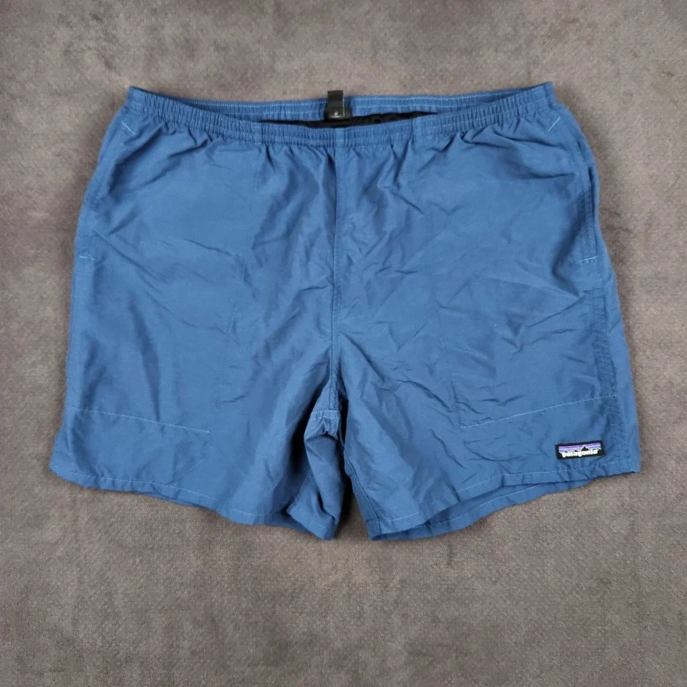 Patagonia Baggies Longs Shorts Mens XL Glass Blue Lined 7